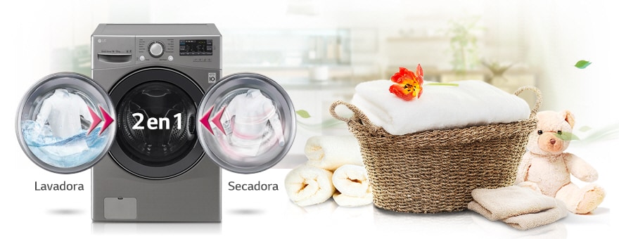 LAVADORA Y SECADORA EN UNA SOLA (2 EN 1)